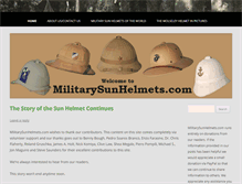 Tablet Screenshot of militarysunhelmets.com